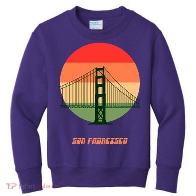 Retro Sun San Francisco Kids Sweatshirt