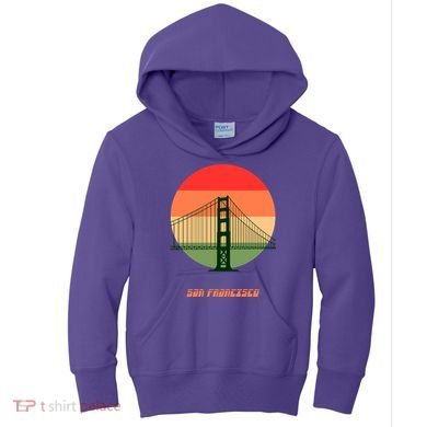 Retro Sun San Francisco Kids Hoodie