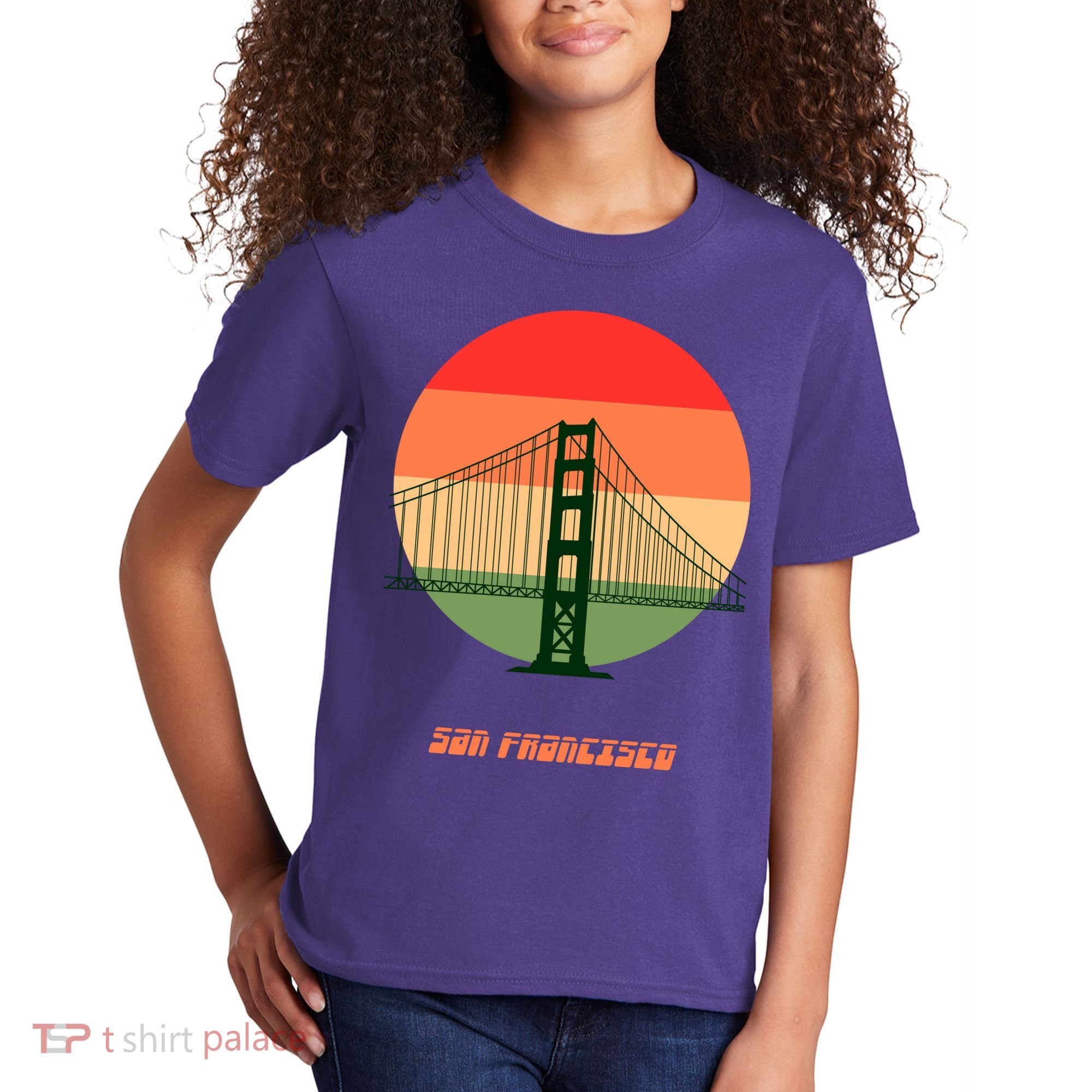 Retro Sun San Francisco Kids T-Shirt