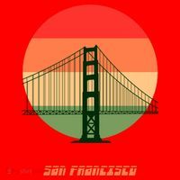 Retro Sun San Francisco Santa Hat thumb 1
