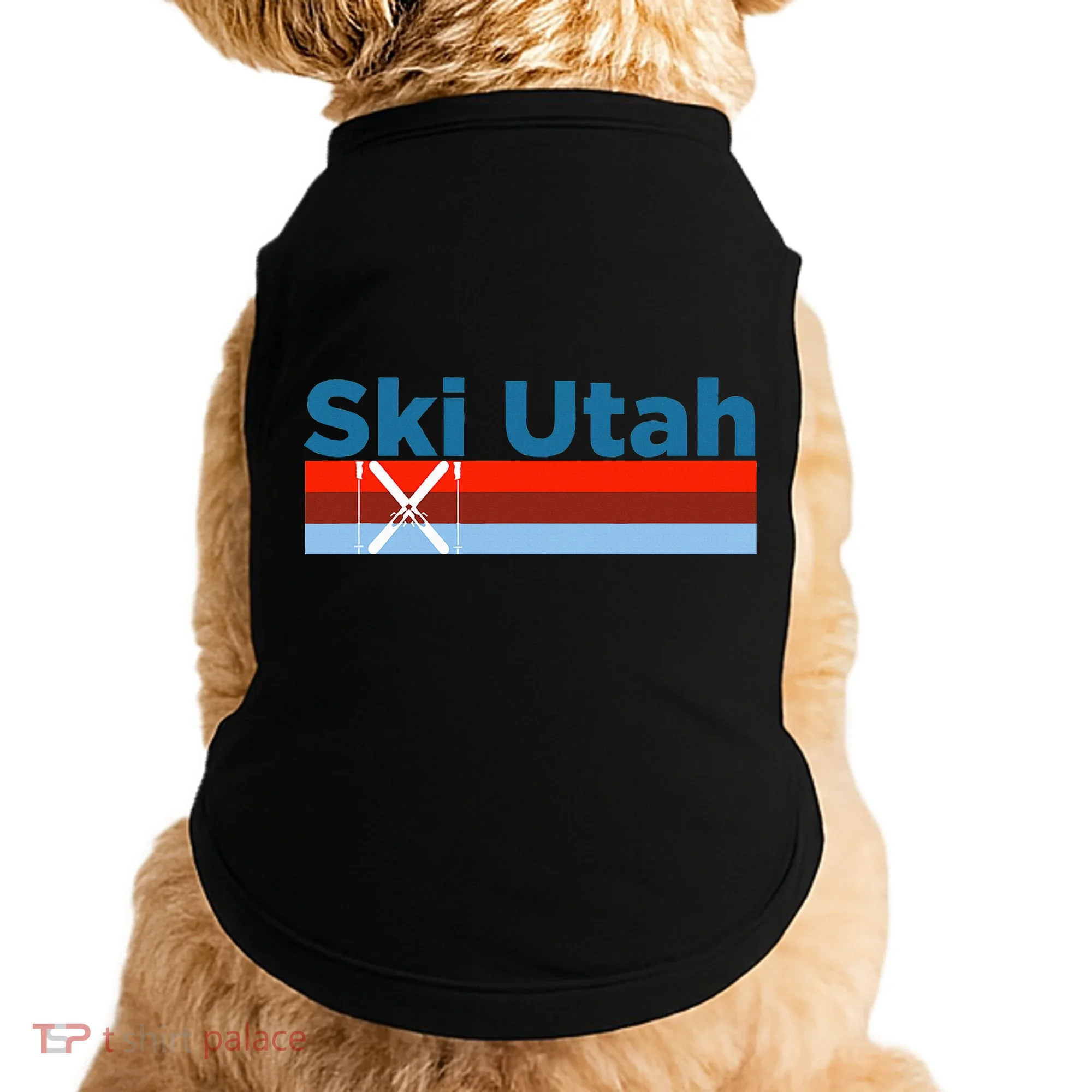Retro Snow Ski Ski Utah Doggie Tank