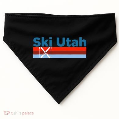Retro Snow Ski Ski Utah USA-Made Doggie Bandana