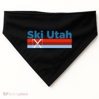 Retro Snow Ski Ski Utah USA-Made Doggie Bandana thumb 0