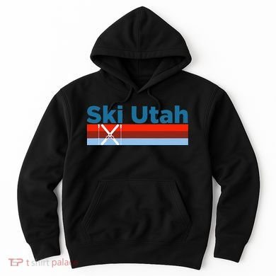 Retro Snow Ski Ski Utah Hoodie