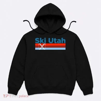 Retro Snow Ski Ski Utah Hoodie