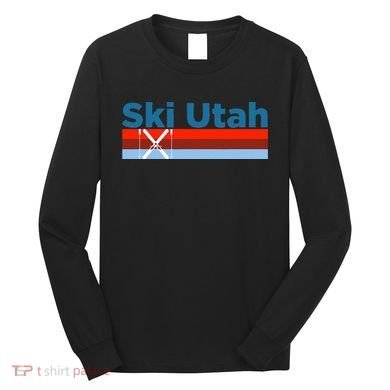 Retro Snow Ski Ski Utah Long Sleeve Shirt
