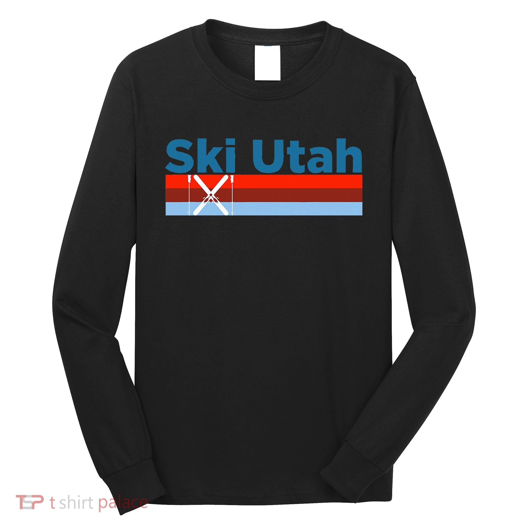 Retro Snow Ski Ski Utah Long Sleeve Shirt
