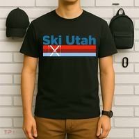 Retro Snow Ski Ski Utah T-Shirt thumb 6