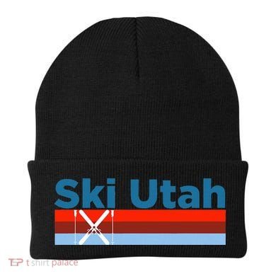 Retro Snow Ski Ski Utah Beanie