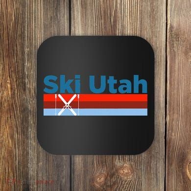 Retro Snow Ski Ski Utah Coaster