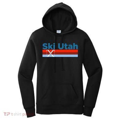 Retro Snow Ski Ski Utah Women's Hoodie
