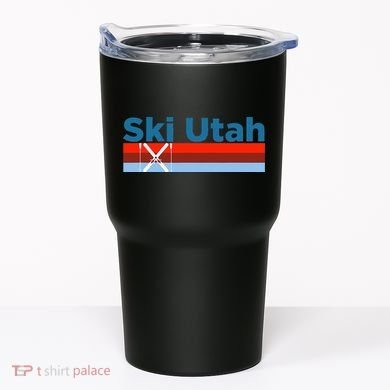 Retro Snow Ski Ski Utah Tumbler