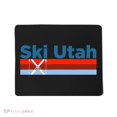 Retro Snow Ski Ski Utah Mousepad