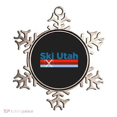 Retro Snow Ski Ski Utah Ornament
