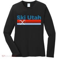 Retro Snow Ski Ski Utah Women's Long Sleeve Shirt thumb 0