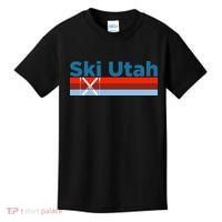 Retro Snow Ski Ski Utah Kids T-Shirt thumb 0