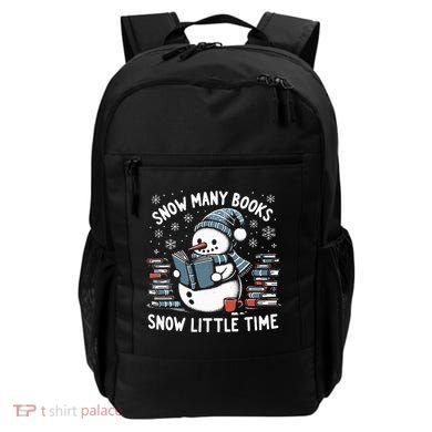 Reading Snowman So Many Books gift for Christmas  Backpack
