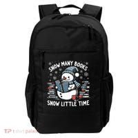 Reading Snowman So Many Books gift for Christmas  Backpack thumb 0