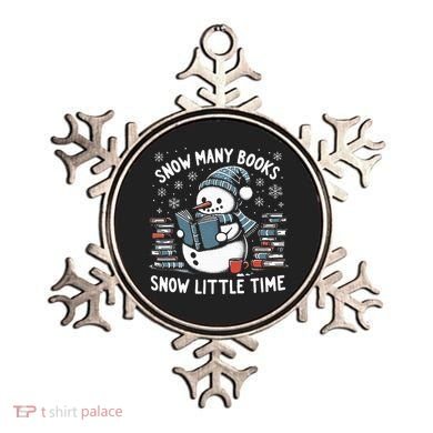 Reading Snowman So Many Books gift for Christmas  Ornament