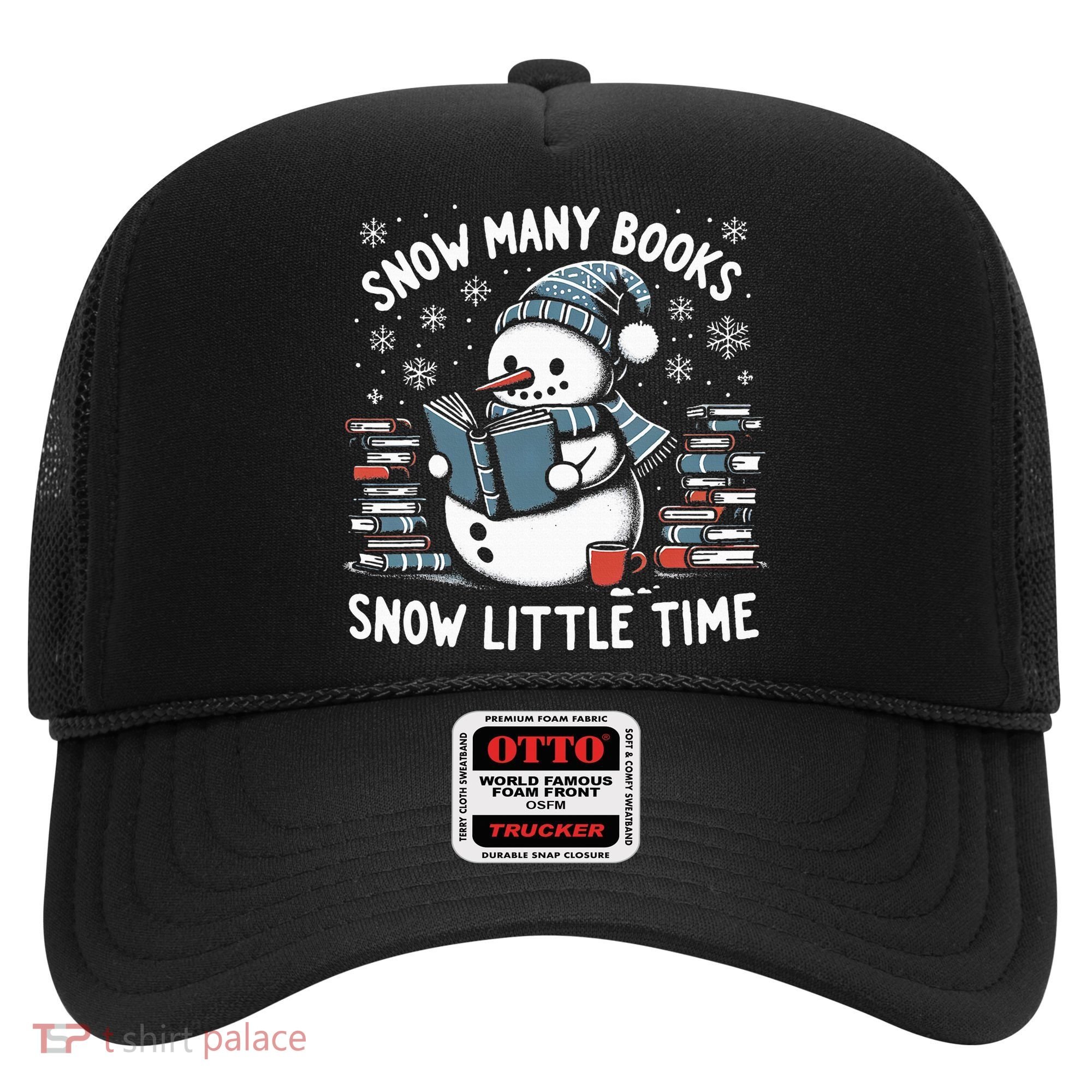 Reading Snowman So Many Books gift for Christmas  Hat