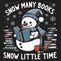 Reading Snowman So Many Books gift for Christmas  Hat thumb 2