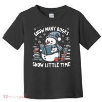 Reading Snowman So Many Books gift for Christmas  Toddler T-Shirt thumb 0