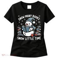 Reading Snowman So Many Books gift for Christmas  Women's T-Shirt thumb 0
