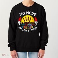 RetroNo-More Stolen Sister MMIW Awareness America Native  Women's Sweatshirt thumb 0