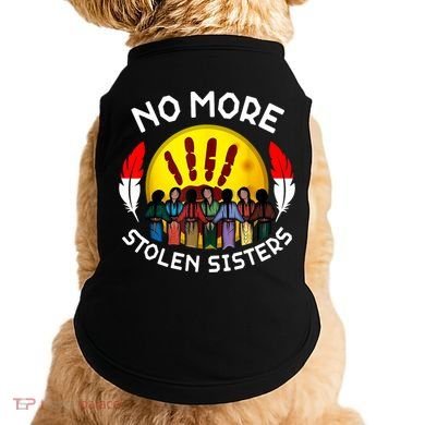 RetroNo-More Stolen Sister MMIW Awareness America Native  Doggie Tank