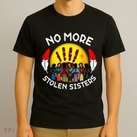 RetroNo-More Stolen Sister MMIW Awareness America Native  T-Shirt thumb 3