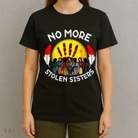 RetroNo-More Stolen Sister MMIW Awareness America Native  T-Shirt thumb 4