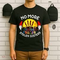 RetroNo-More Stolen Sister MMIW Awareness America Native  T-Shirt thumb 6