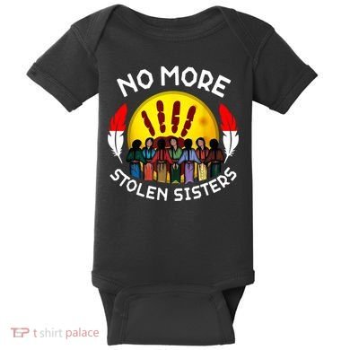 RetroNo-More Stolen Sister MMIW Awareness America Native  Baby Bodysuit