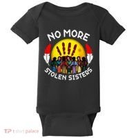 RetroNo-More Stolen Sister MMIW Awareness America Native  Baby Bodysuit thumb 0