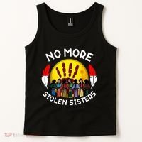 RetroNo-More Stolen Sister MMIW Awareness America Native  Tank Top thumb 2