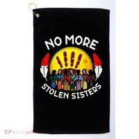 RetroNo-More Stolen Sister MMIW Awareness America Native  Golf Towel thumb 0