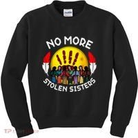 RetroNo-More Stolen Sister MMIW Awareness America Native  Kids Sweatshirt thumb 0