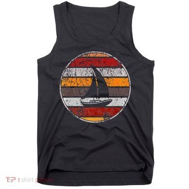 Retro Smooth Sailing Vintage Sailboat Vacation Island Tank Top