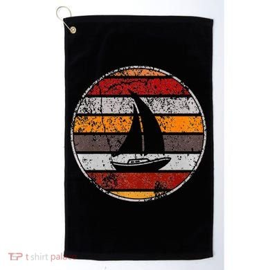 Retro Smooth Sailing Vintage Sailboat Vacation Island Golf Towel