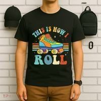 Roller Skates This Is How I Roll Skate Sport Roller Skating T-Shirt thumb 6