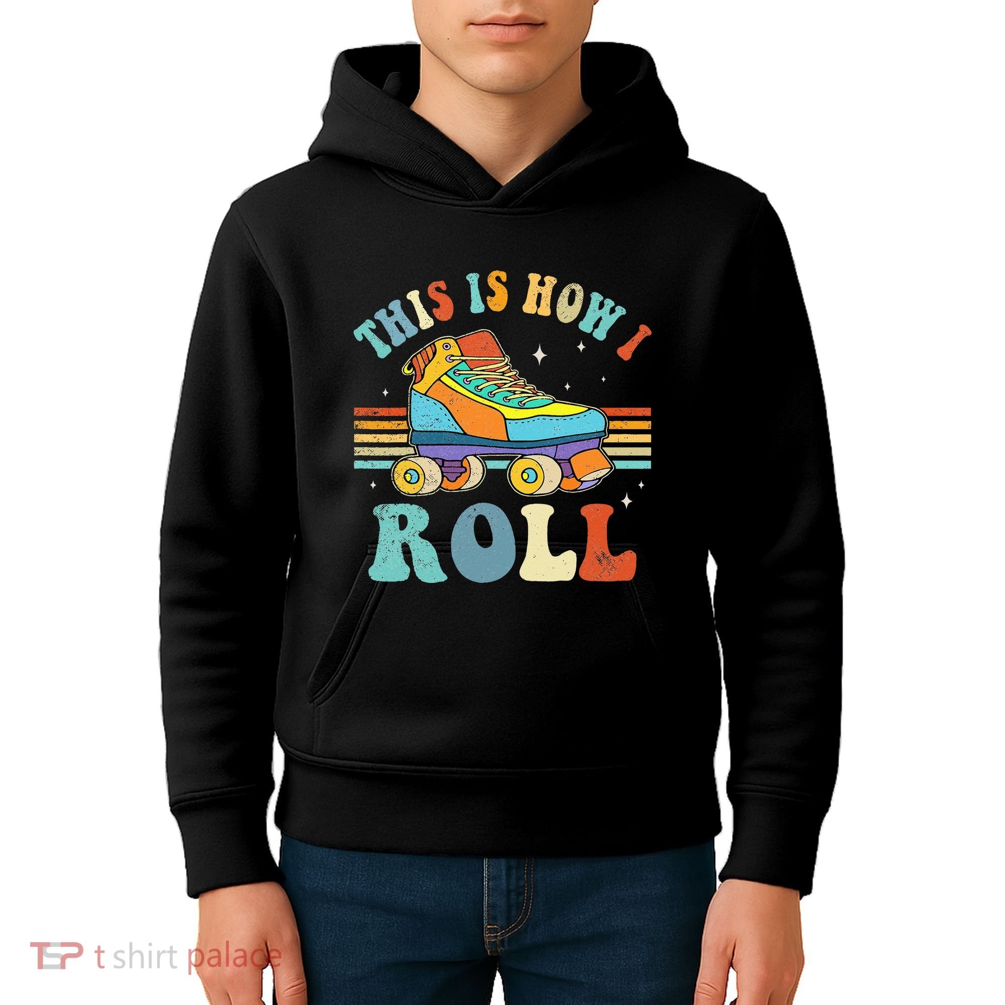 Roller Skates This Is How I Roll Skate Sport Roller Skating Kids Hoodie