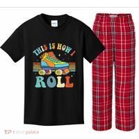Roller Skates This Is How I Roll Skate Sport Roller Skating Kids Plaid Pajama Set thumb 0