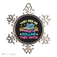 Roller Skating They See Me Rollin They Hatin Skater Skate Ornament thumb 0