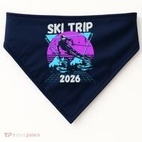 Retro Sky Trip 2026 USA-Made Doggie Bandana thumb 0