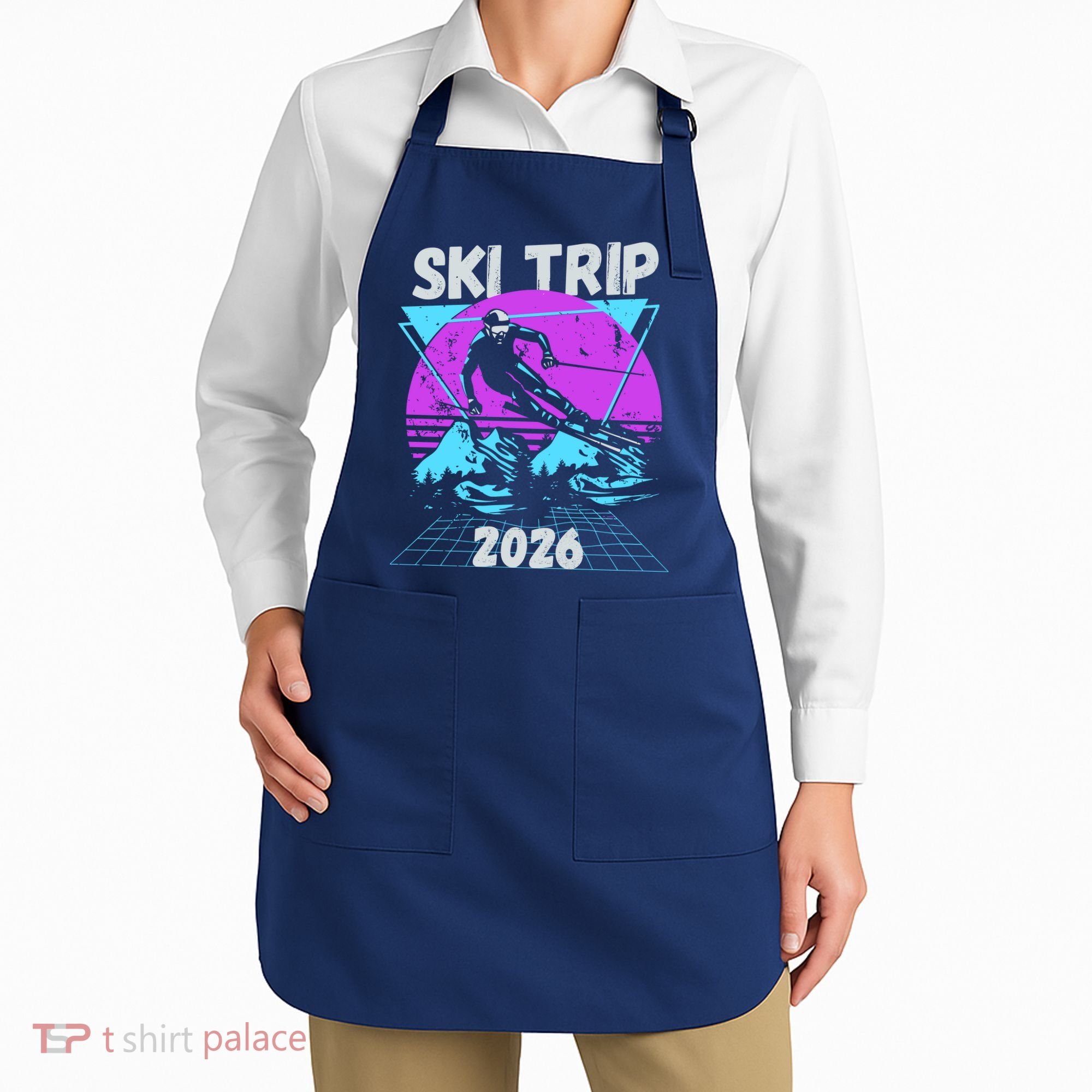 Retro Sky Trip 2026 Apron