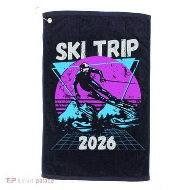Retro Sky Trip 2026 Golf Towel