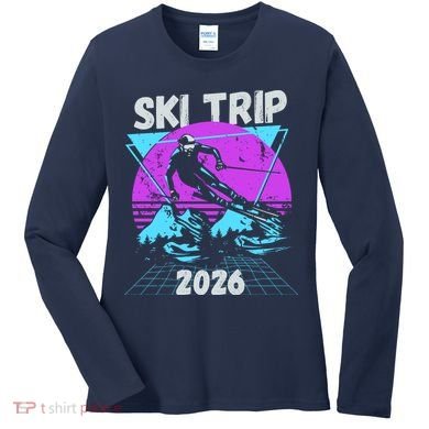 Retro Sky Trip 2026 Women's Long Sleeve Shirt