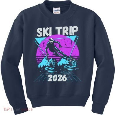 Retro Sky Trip 2026 Kids Sweatshirt