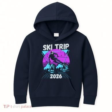 Retro Sky Trip 2026 Kids Hoodie