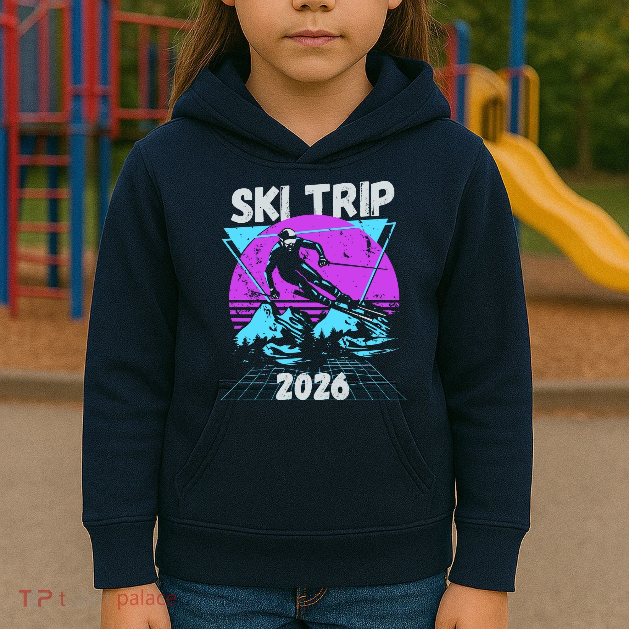Retro Sky Trip 2026 Kids Hoodie
